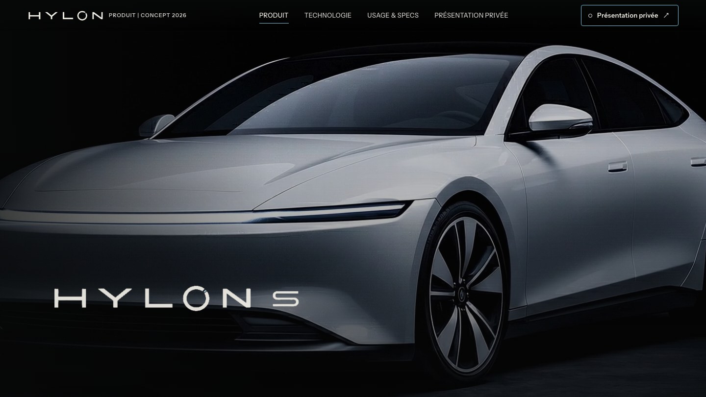 HYLON S — aperçu du site concept FCEV premium mis à jour