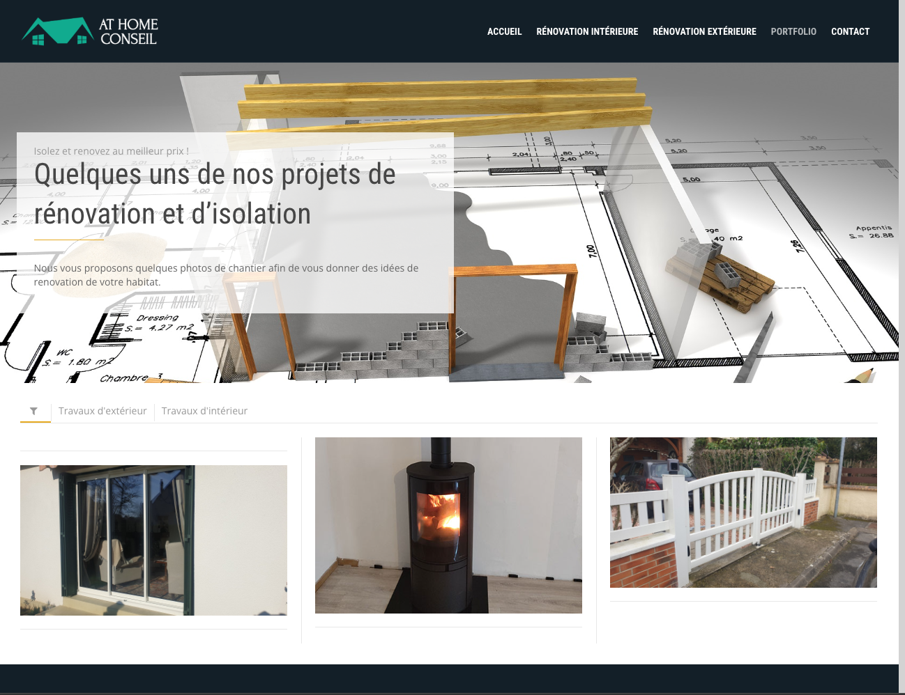 Site vitrine At Home Conseil — première activation digitale